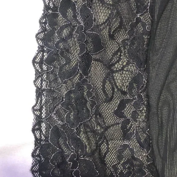 SEXY Black and white sleep dress with pushup - Picture 7 of 7